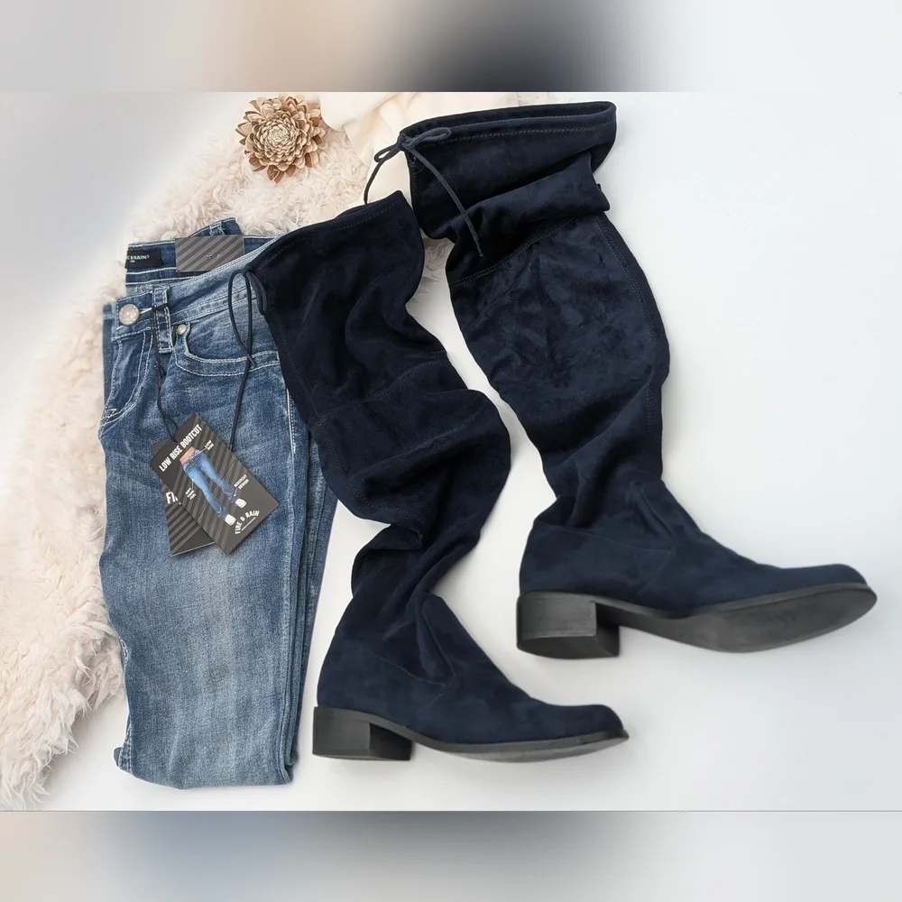 Charles by Charles David Women Size US 6 Blue Over The Knee Boots